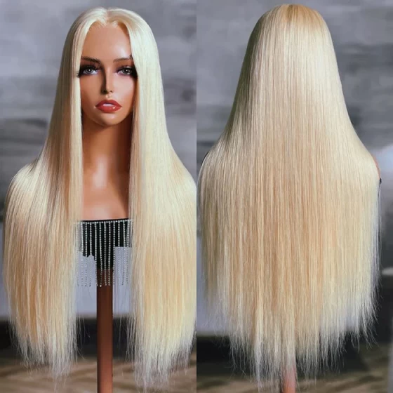 613 Blonde 13x6 Lace Straight Front Wig Human Hair